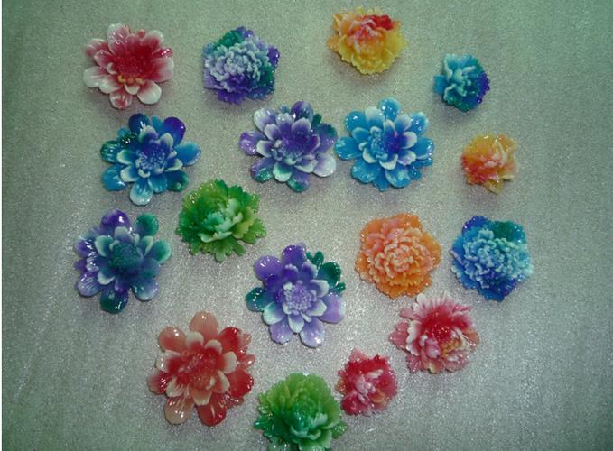 仿玉树脂花 DIY饰品配件批发的蓝海市场与选购指南